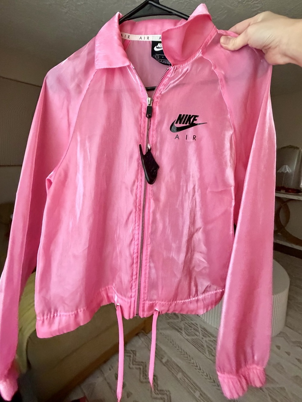 Nike Sportswear Transparent Windrunner Jacket Pink Size Small